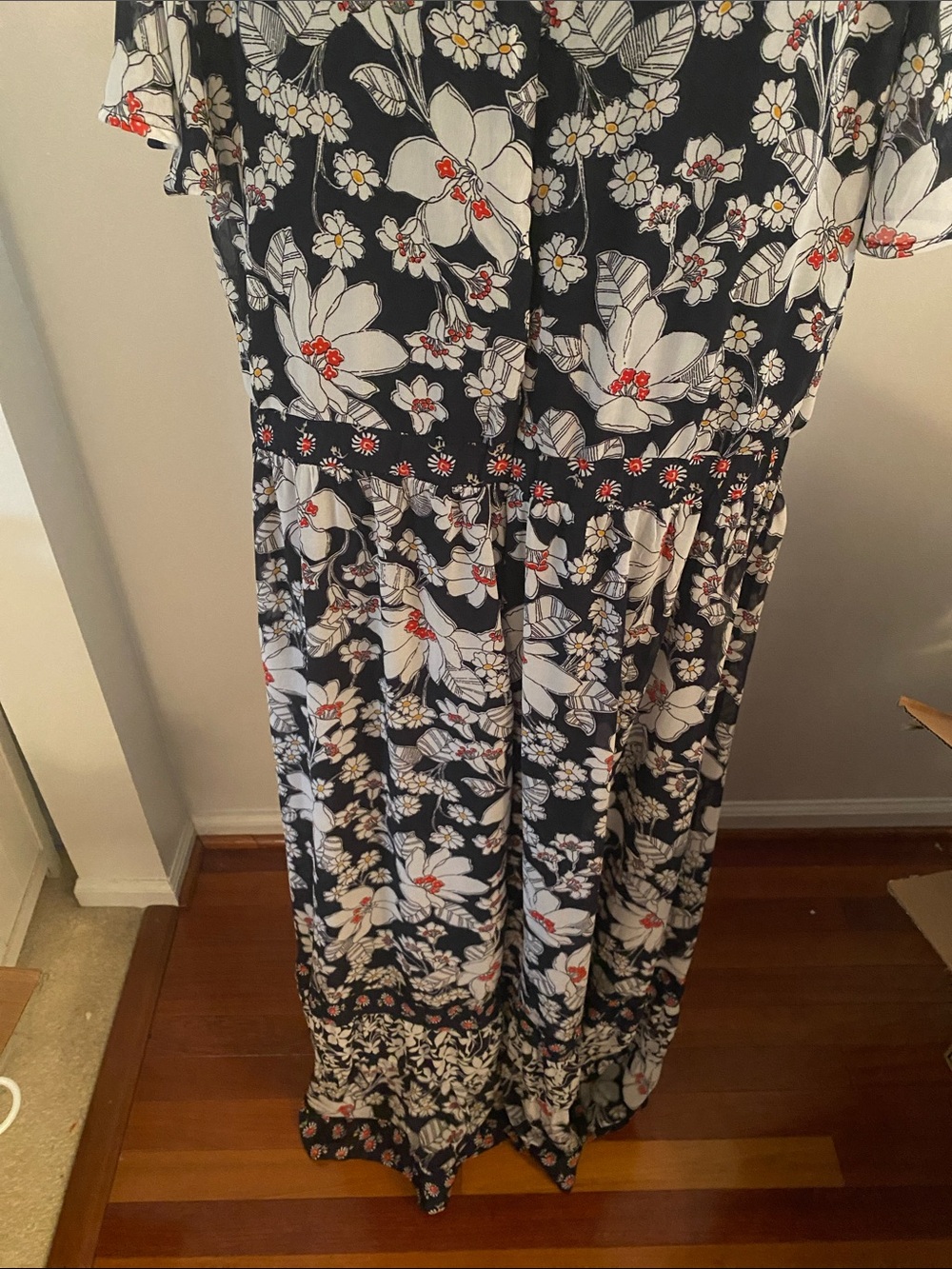 Lane Bryant size 24 floral lined  dress - Picture 6 of 10